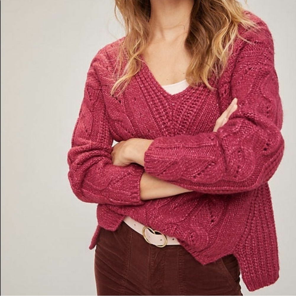 By anthropologie Ramona Cable Knit Sweater
